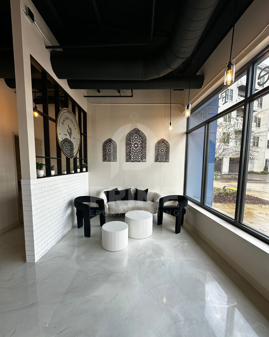 Decorative epoxy flooring